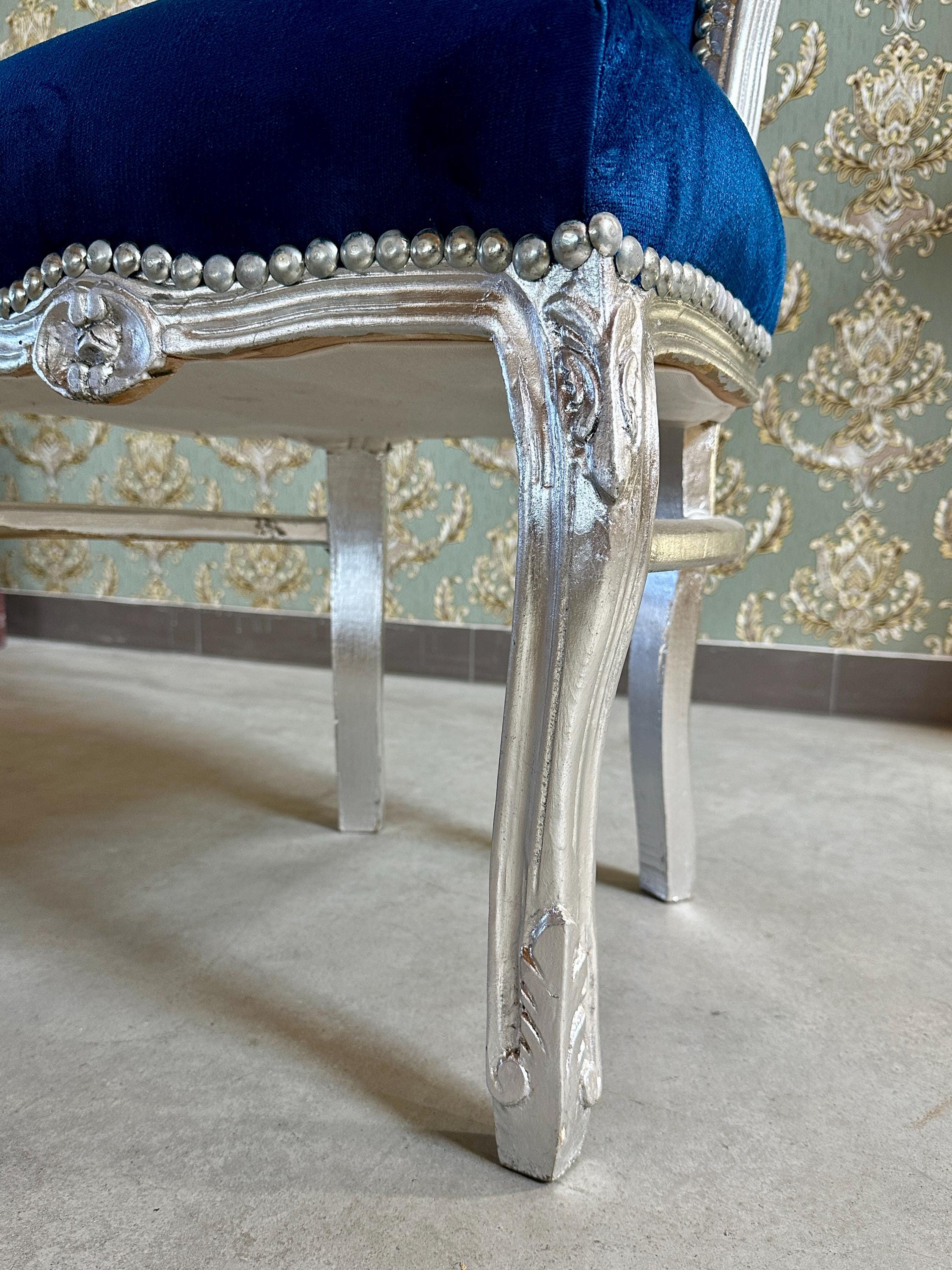 Set Di 4 Sedie Barocche Trasparenti In Policarbonato – Effetto Cristallo, Stile Luigi XV, Poltroncine Moderne Per Sala Da Pranzo, Cucina E Ristorante