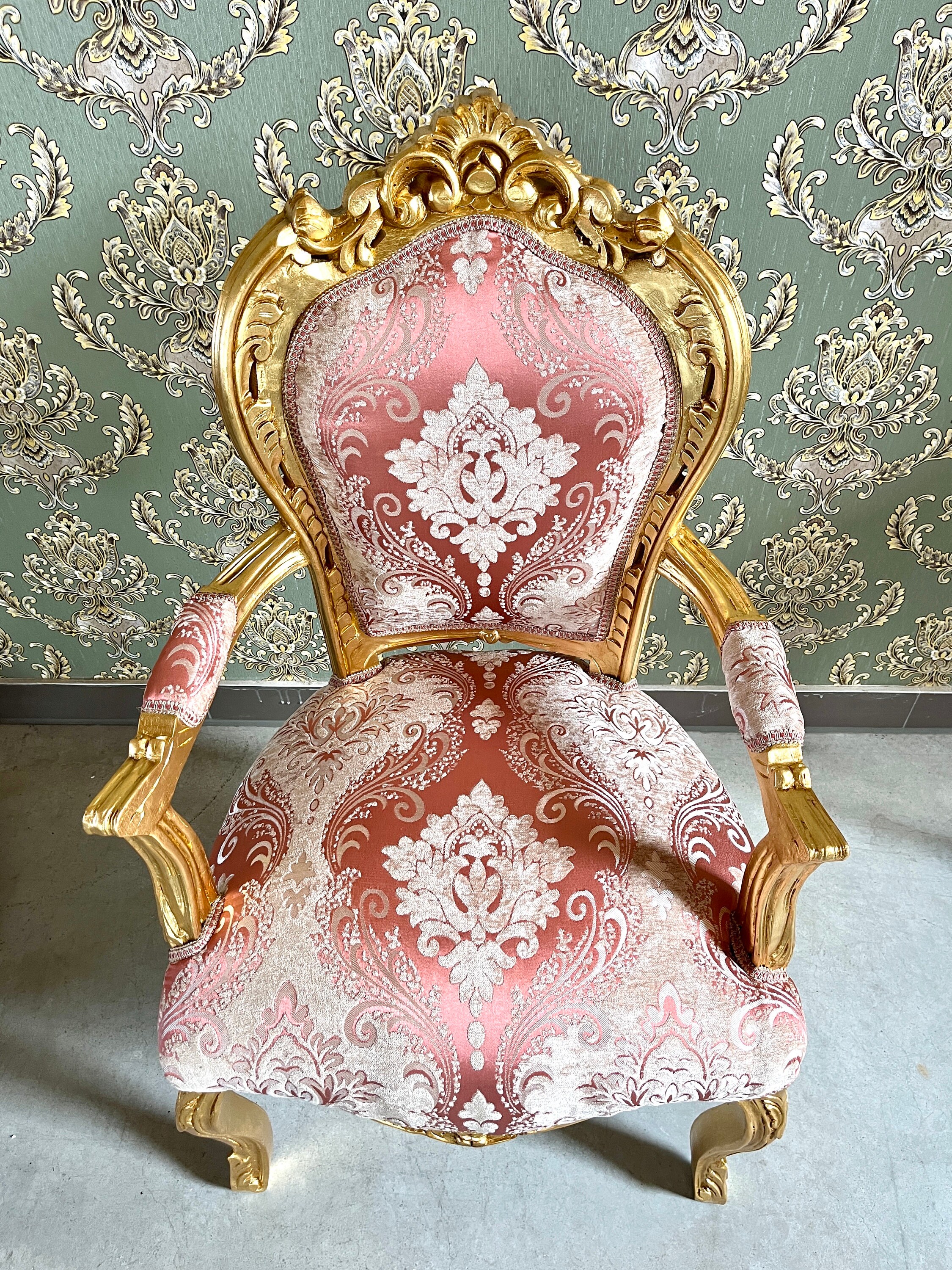 Pink louis chair discount