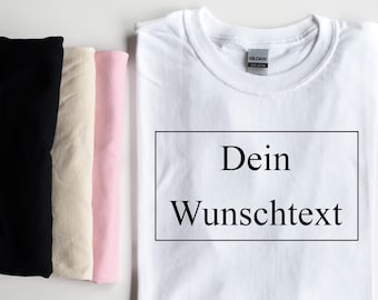 Einzigartiges personalisiertes T-Shirt mit individuellem Wunschtext - Handgefertigt für dich!