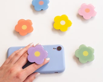 Flower cell phone reef made of epoxy resin in 6 different colors