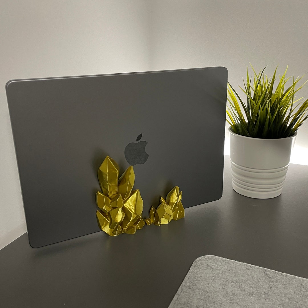 MacBook Pro Vertical Stand | Laptop Dock Stand | Crystals - Etsy