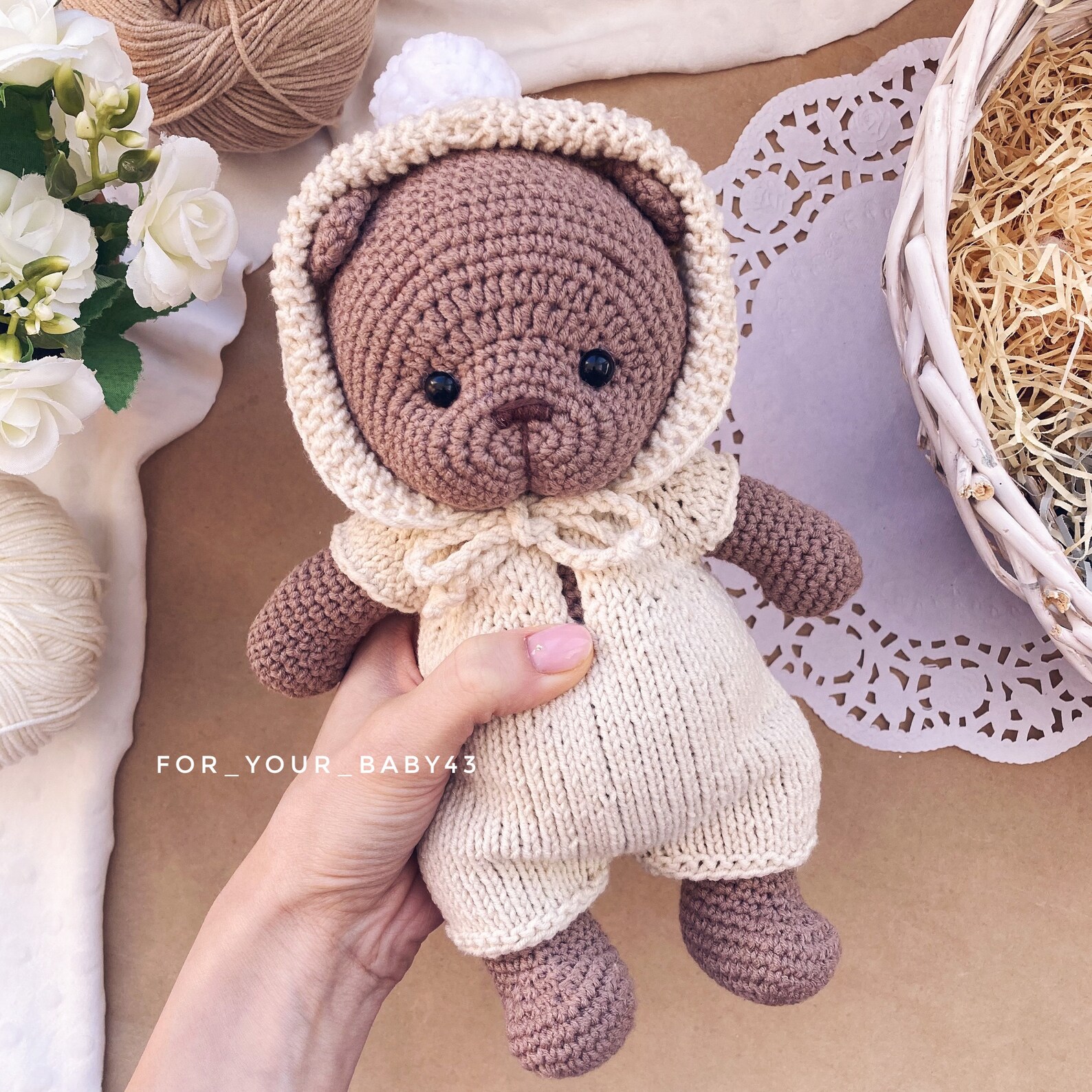 Bolso de juguete de oso oso hecho a mano tela de juguete de Etsy