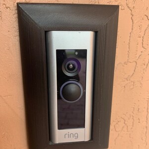 Ring Bling Video Doorbell Simple Frame | Security Doorbell Mount Cover and Plate Adapter