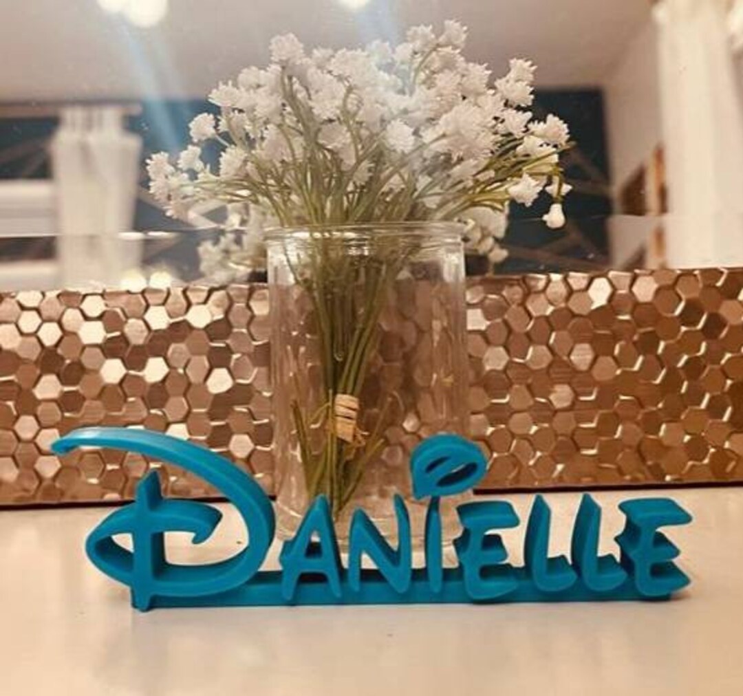 Custom Disney Style Name Plate, Personalized Gifts for Disney Lovers ...