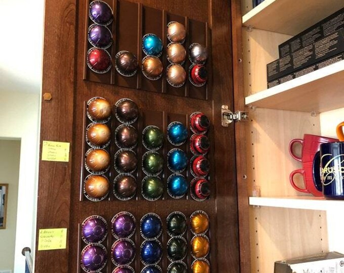 Customizable Nespresso Vertuo Pod Holder Under or Wall Mounted