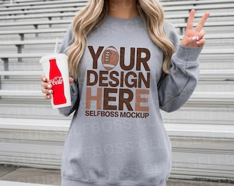 18000 Sports Grey Sweatshirt Mockup, Football Season Mockup, Baseball shirt Mockup, Gildan Mockup, Sports Sweatshirt Mockup, Game Day Mockup