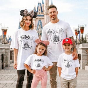 Magic Kingdom Family Mockup Canvas WHITE 3001 T-shirt Mockup, theme park Mockup, Family Vacation Mockup, Magic Kingdom Mockup, Park Mockup image 1