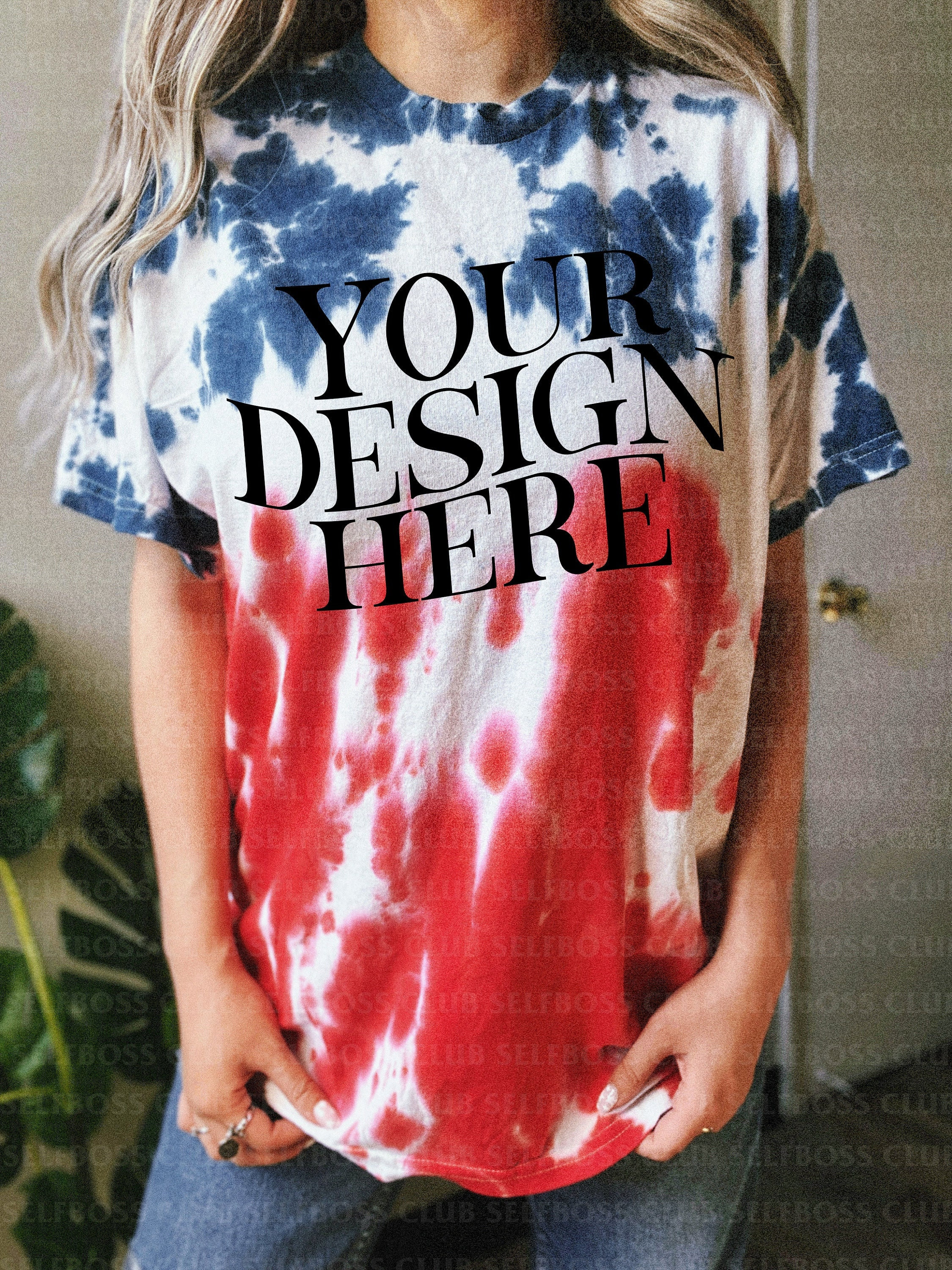 Flag Tie Dye Shirt Mockup - Colortone Tee (digital Download) - Etsy