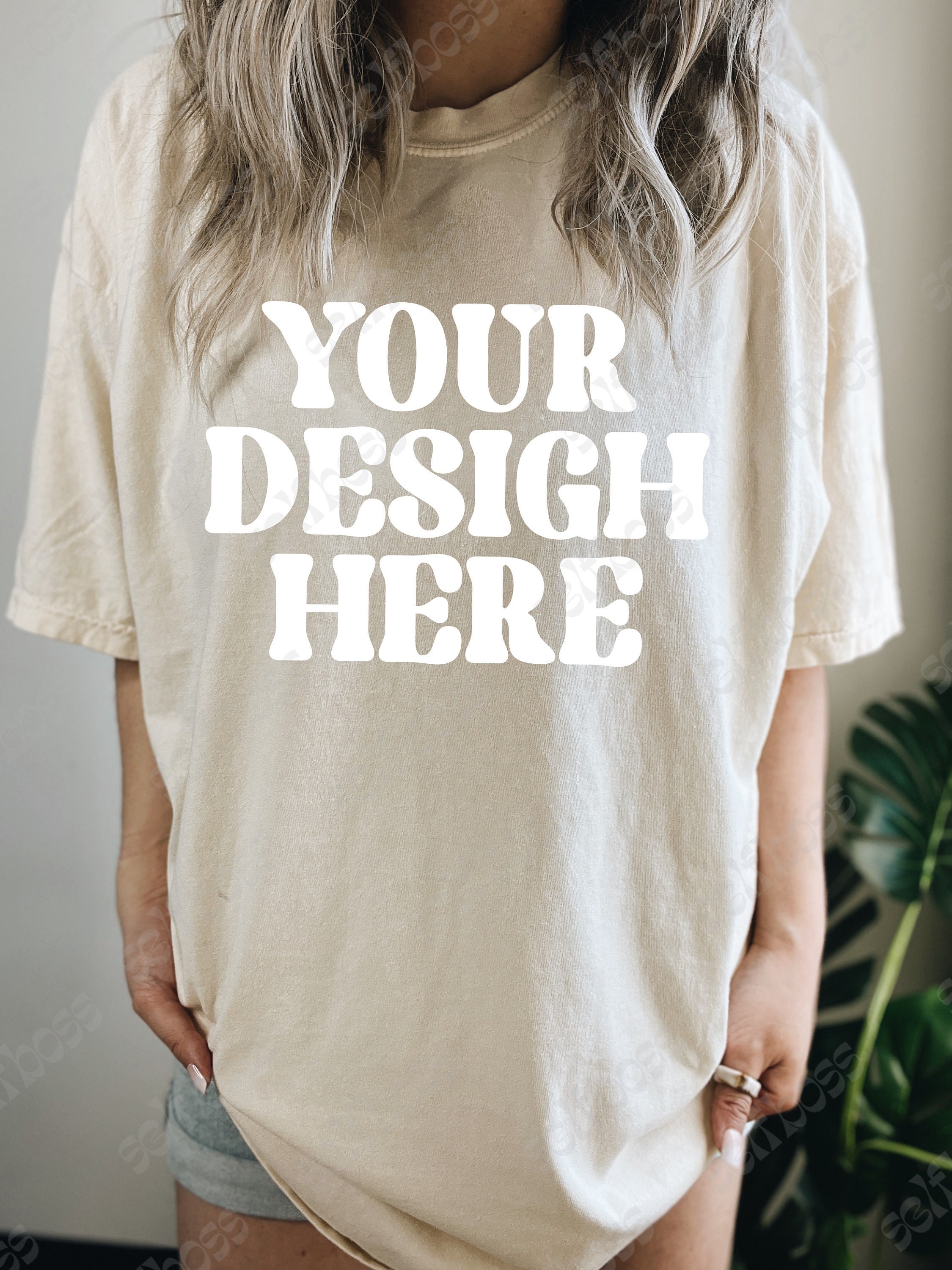 Comfort Colors C1717 Sand Shirt Model Mockup Sand Colored Shirt Unisex  Sizing Model Mock up Tee - Etsy