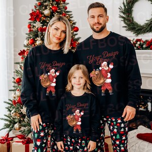 16 Holiday Family Mockup Bundle Gildan 18000 Sweatshirt Mockup, Christmas Mockup, Family Christmas Mockup, Winter Gildan Sweatshirt Mockup image 10