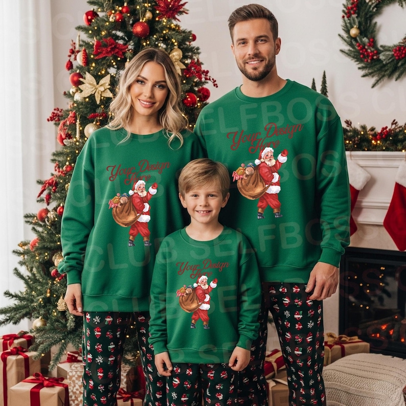 16 Holiday Family Mockup Bundle Gildan 18000 Sweatshirt Mockup, Christmas Mockup, Family Christmas Mockup, Winter Gildan Sweatshirt Mockup image 8