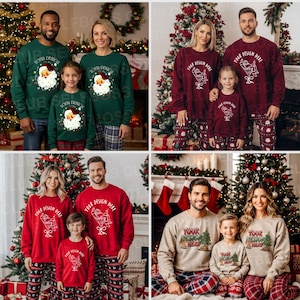 16 Holiday Family Mockup Bundle Gildan 18000 Sweatshirt Mockup, Christmas Mockup, Family Christmas Mockup, Winter Gildan Sweatshirt Mockup image 3