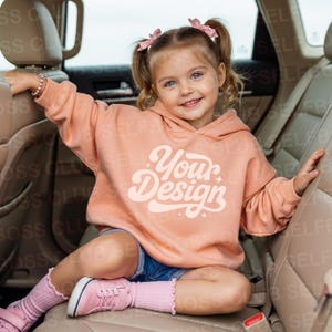 Kids CC1467Y Hoodie Mockup, Kids Peachy Hoodie mockup, Comfort Colors Youth Hoodie Mockup, Kids lifestyle Hoodie Mockup, Youth Hoodie Mockup