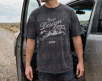 Comfort Colors 1717 Pepper T- Shirt Mockup - Men's T-shirt Mockup - Men C1717 Lifestyle Mockup - Streetwear Mockup - Trendy Mockup - POD