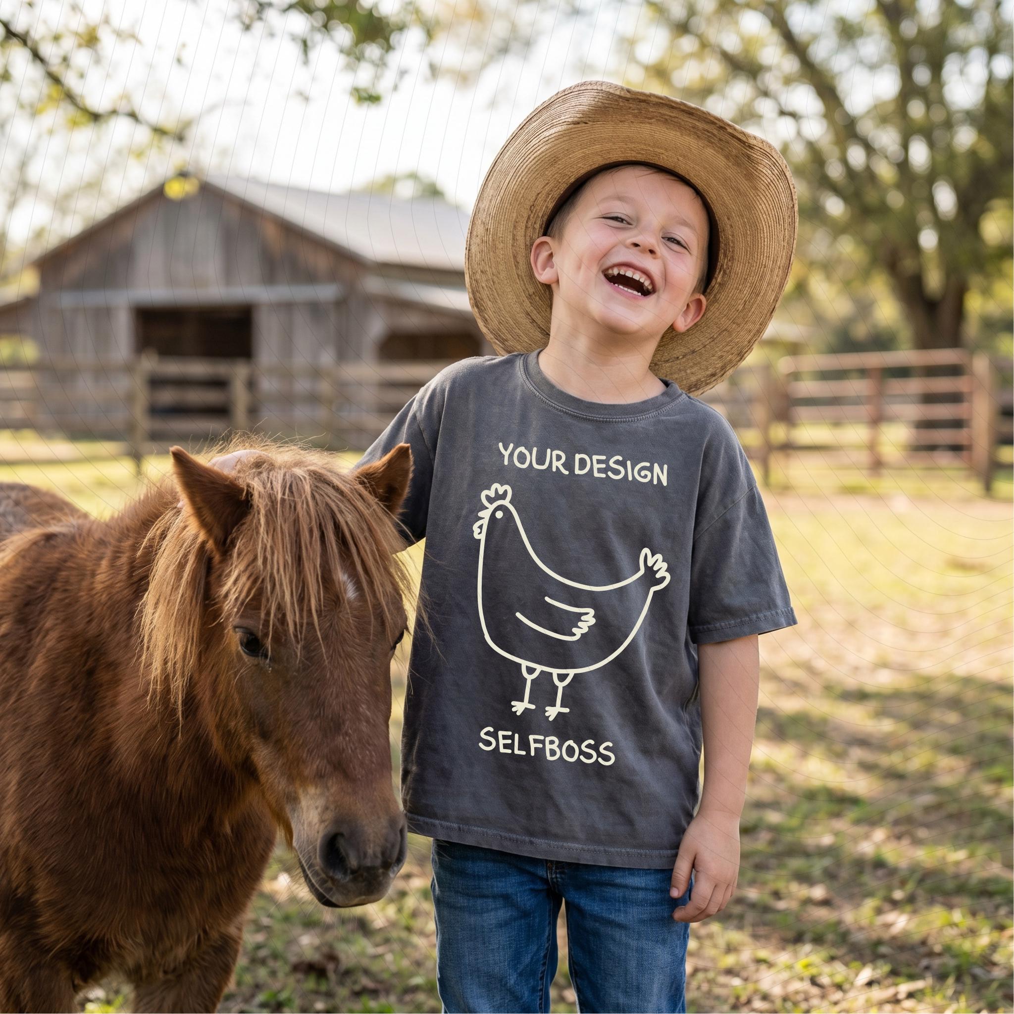 Kids Comfort Colors 9018 Tshirt Mockup, Kids Pepper Tee Mockup
