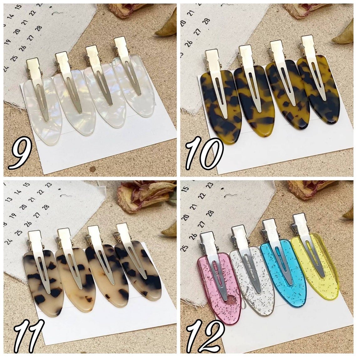 4 PCS No Bend Seamless Hair Clips Hold Side Bangs Hair Fringe Etsy
