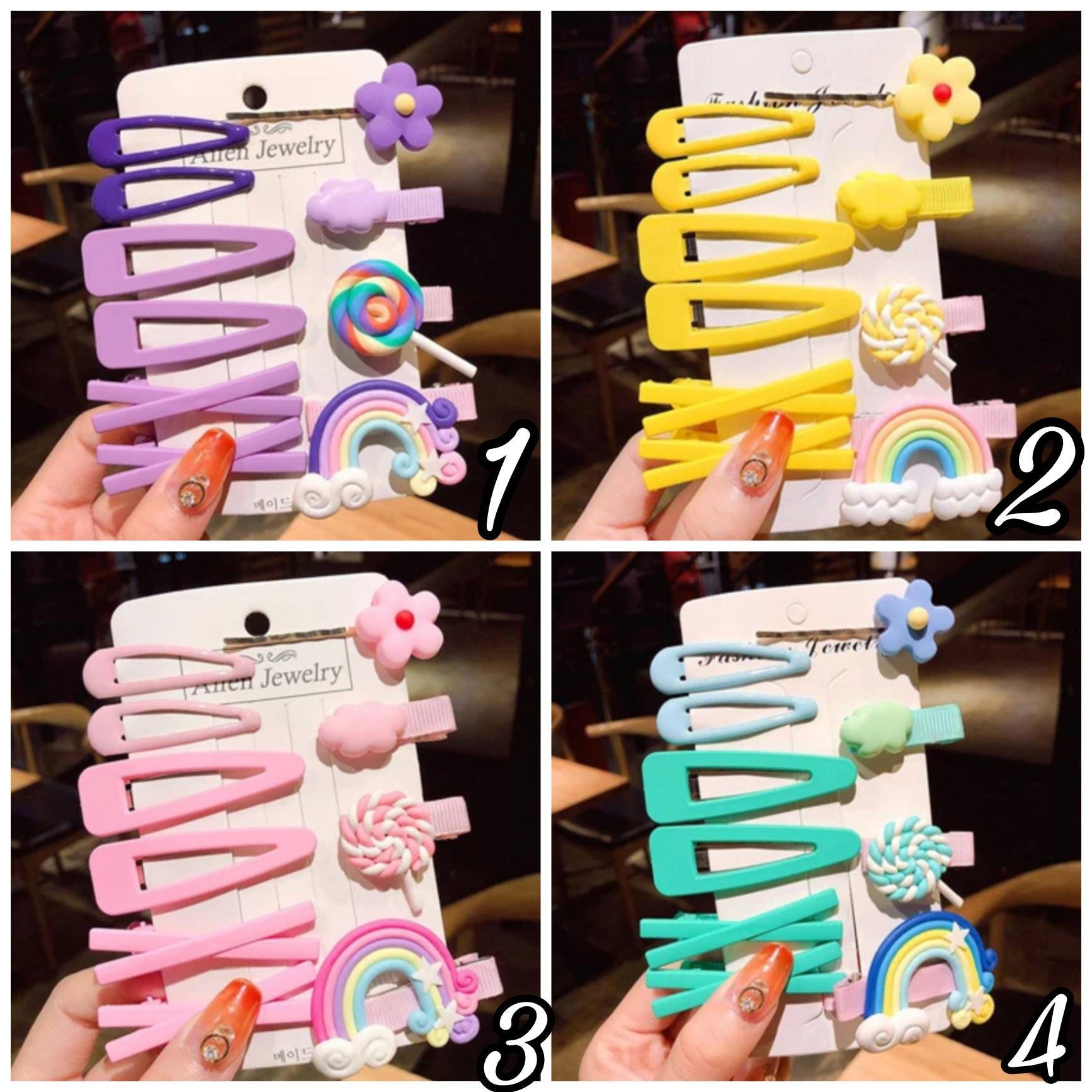 Hair Clips Set For Kids Children Hair Clips Set Small Medium Etsy