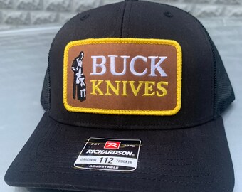 Buck Knives Baseball Cap Mütze grün Vintage Buck Label Land Jagd