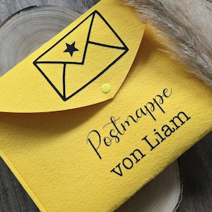 Carpeta escolar de fieltro | Carpeta personalizada con nombre | Regalo para la vuelta al cole | DIN A4
