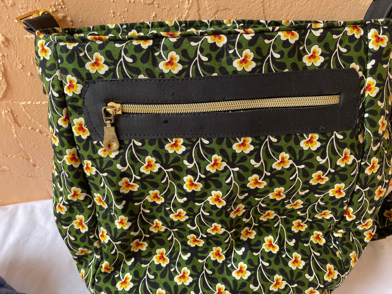 Crossbody bag with hidden pockets and zipper Hidden Pocket Etsy