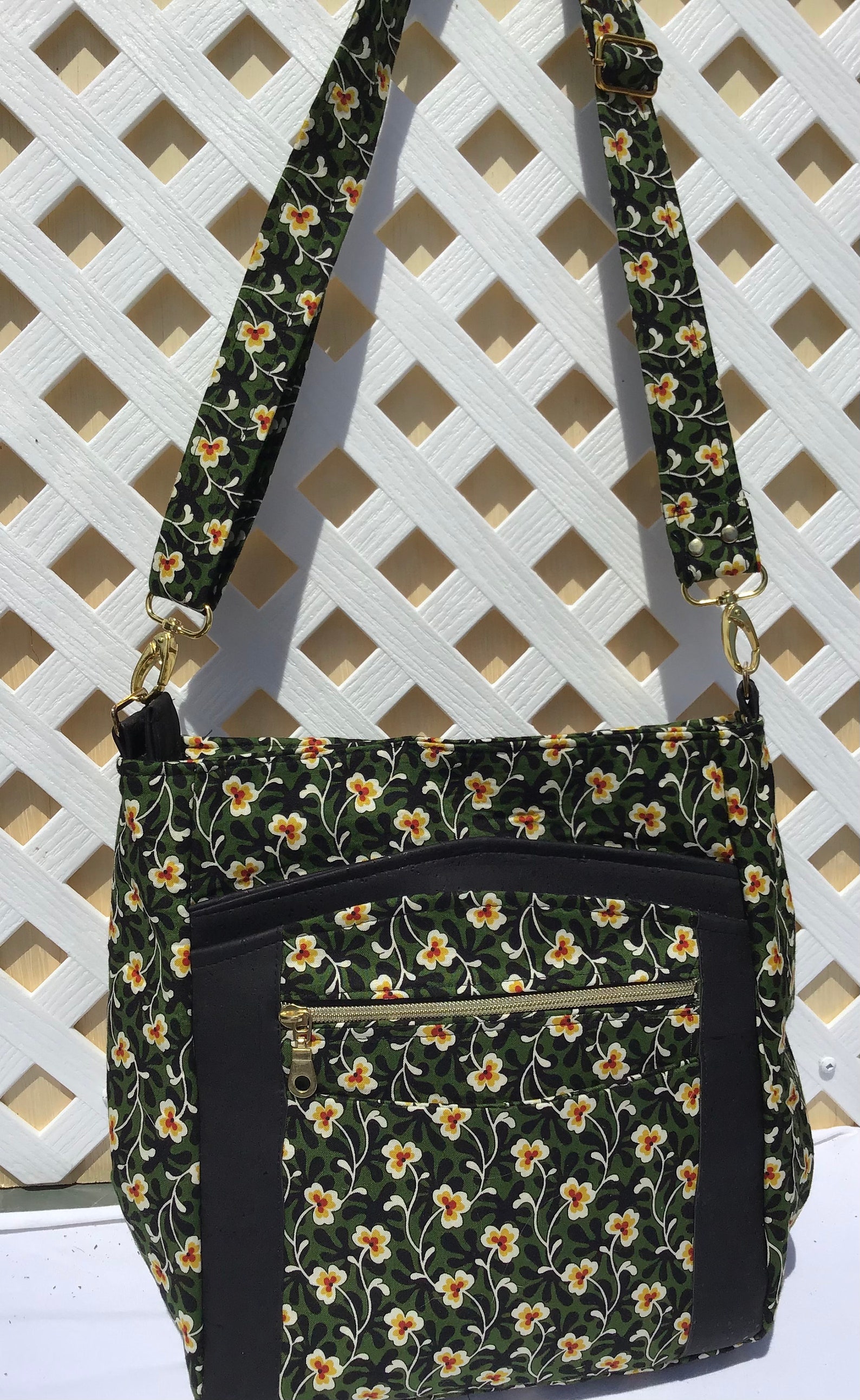 Crossbody bag with hidden pockets and zipper Hidden Pocket Etsy