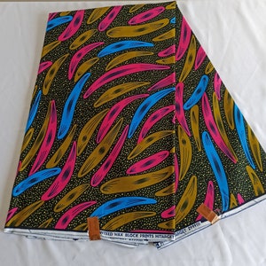 African Print Cotton Fabric: Ankara Crafts, Apparel Fabric by the Yard