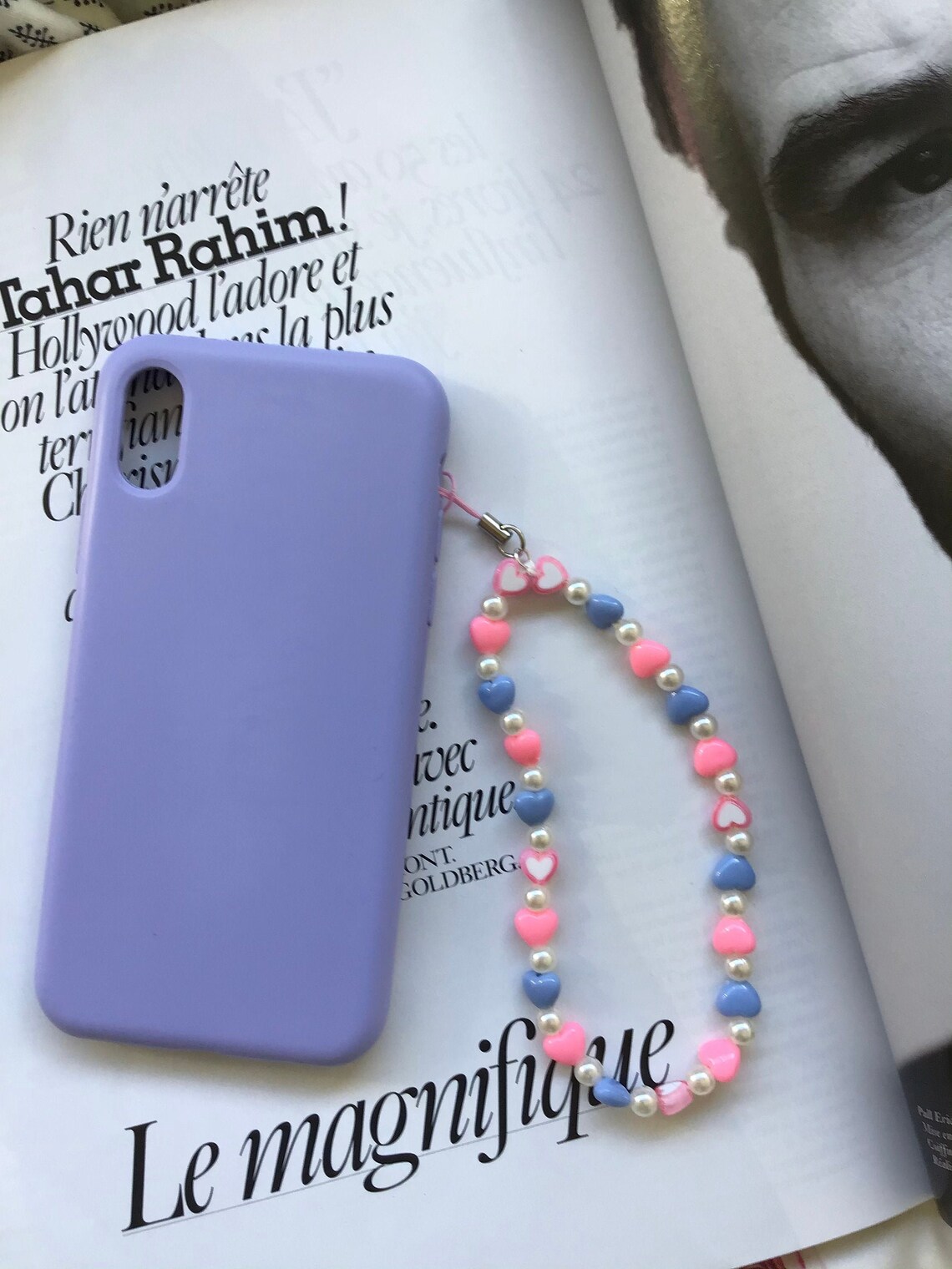 Porte-clés Bijou Charm Téléphone - Style YSL (ysl) - Métal Doré - Occasion