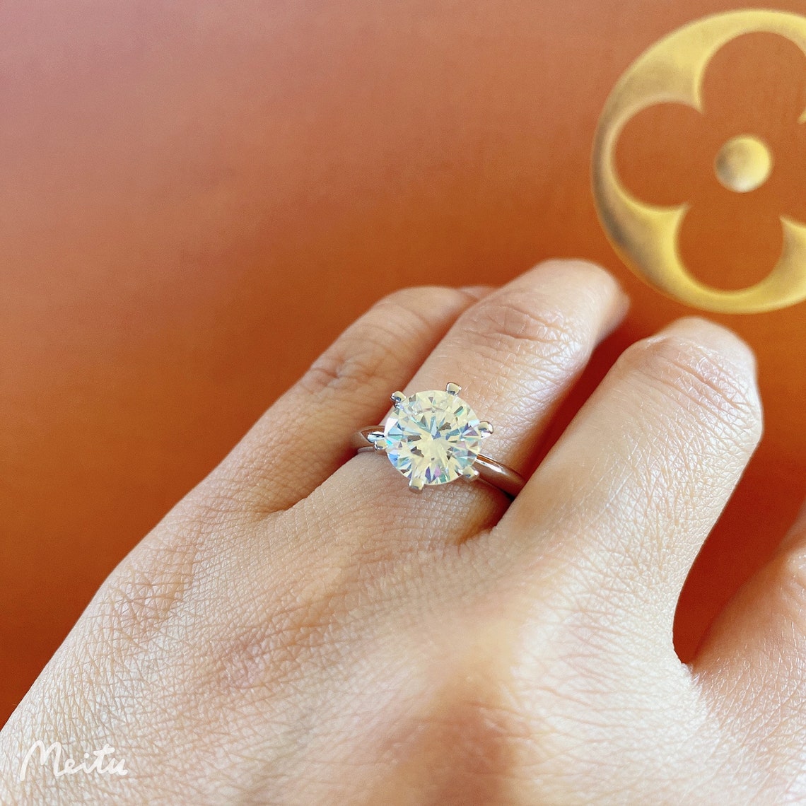 3 carat classic lab created diamond solitaire ring Etsy