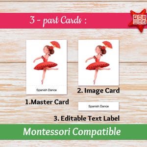 Nutcracker Ballet Flashcards for kids: 26 Montessori Christmas Activity Cards, ballet teachers, homeschool (PDF) image 8