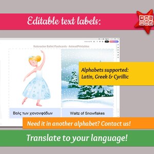 Nutcracker Ballet Flashcards for kids: 26 Montessori Christmas Activity Cards, ballet teachers, homeschool (PDF) image 9