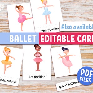 CHECKLIST BALLET Poses Printable Poster for Girls, Little Ballerinas ...