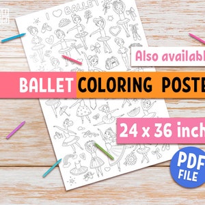 CHECKLIST BALLET Poses Printable Poster for Girls, Little Ballerinas ...