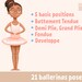 BALLET POSES Printable Poster for Girls, Ballet Class Basic Ballerina ...