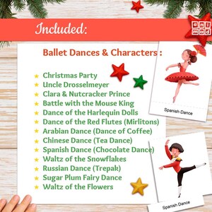 Nutcracker Ballet Flashcards for kids: 26 Montessori Christmas Activity Cards, ballet teachers, homeschool (PDF) image 6