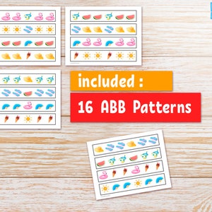 Summer Complete the PATTERN Activity for Preschool and Kindergarten ...