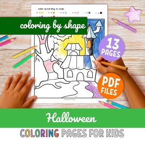 Halloween Malvorlagen für Kinder: Malen nach Motiven für die Vorschule (PDF-Download)