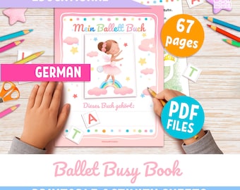 Ballerina Mitmachbuch für Kinder auf DEUTSCH: Tanzpädagogik zum selber ausdrucken (PDF)