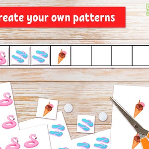 Summer Complete the PATTERN Activity for Preschool and Kindergarten ...
