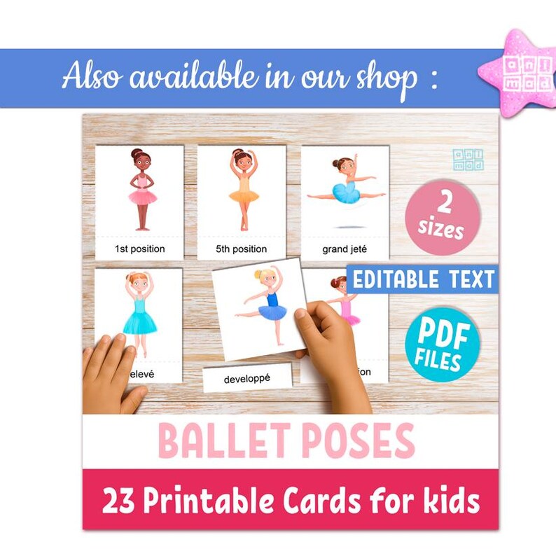 Nutcracker Ballet Flashcards for kids: 26 Montessori Christmas Activity Cards, ballet teachers, homeschool (PDF) image 15