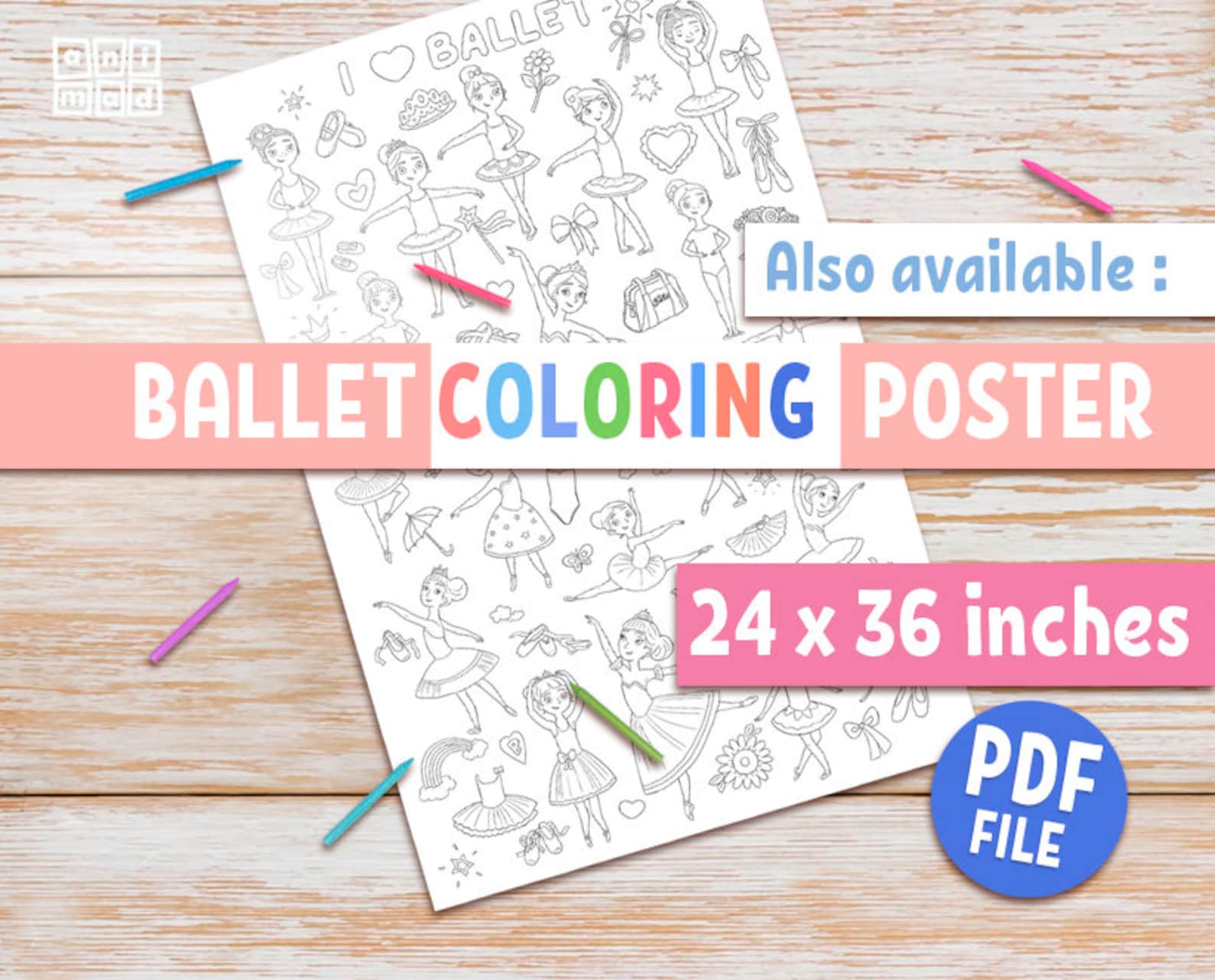 Boys and Girls CHECKLIST BALLET POSES Printable Poster for Kids, Ballet ...