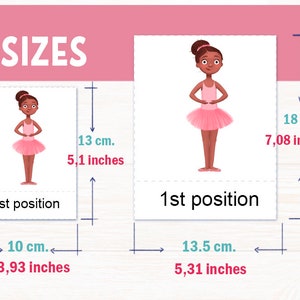 BALLET Poses Printable CARDS for Girls, 23 Montessori Ballerinas Cards ...