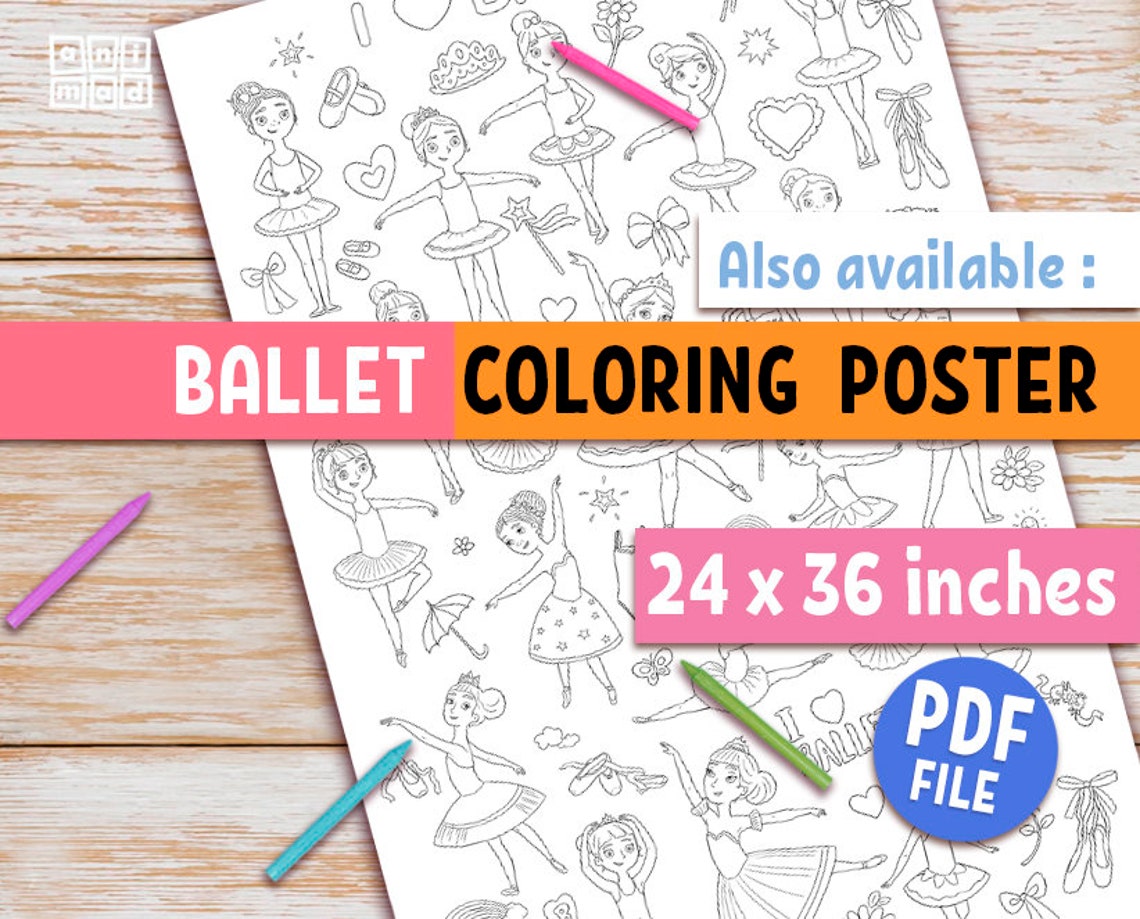 2024 PRINTABLE BALLET CALENDAR for Girls, Ballerinas Monthly Planner ...