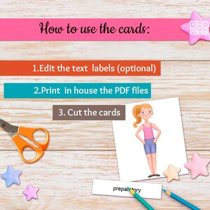 Jazz Dance Positions Flashcards for kids: Montessori 3-part cards for classroom & homeschool (PDF) image 13