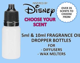 5ml DISNEY fragrance oil dropper bottle inspired incense smell home decor refill UK highly scented burner essential oil minnie mickey pixar