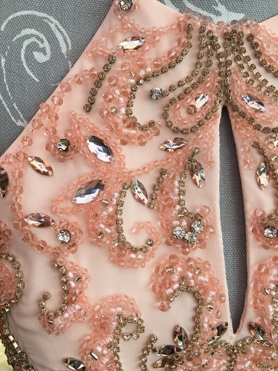 Vintage Jovani Powder Pink Dress - Etsy Vintage Jovani Powder Pink Dress - Etsy