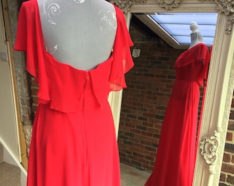 Pre loved Hilary Morgan chiffon drape dress