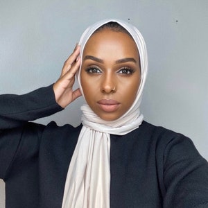 Premium quality jersey hijab shawl stretch material warm wrap turban hijab