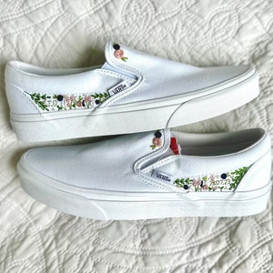 Rose embroidered vans uk 2025
