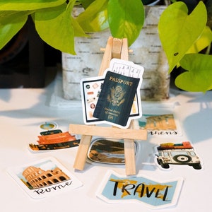 Passport Sticker, Die-Cut, Laptop Sticker, Journal Sticker, Water Bottle Sticker, Weather-Proof Sticker