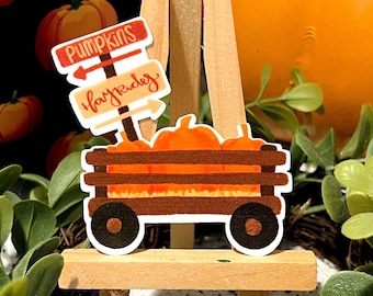 Pumpkin Patch Sticker, Fall Sticker, Die-Cut, Laptop Sticker, Journal Sticker, Water Bottle Sticker, Weather-Proof Sticker